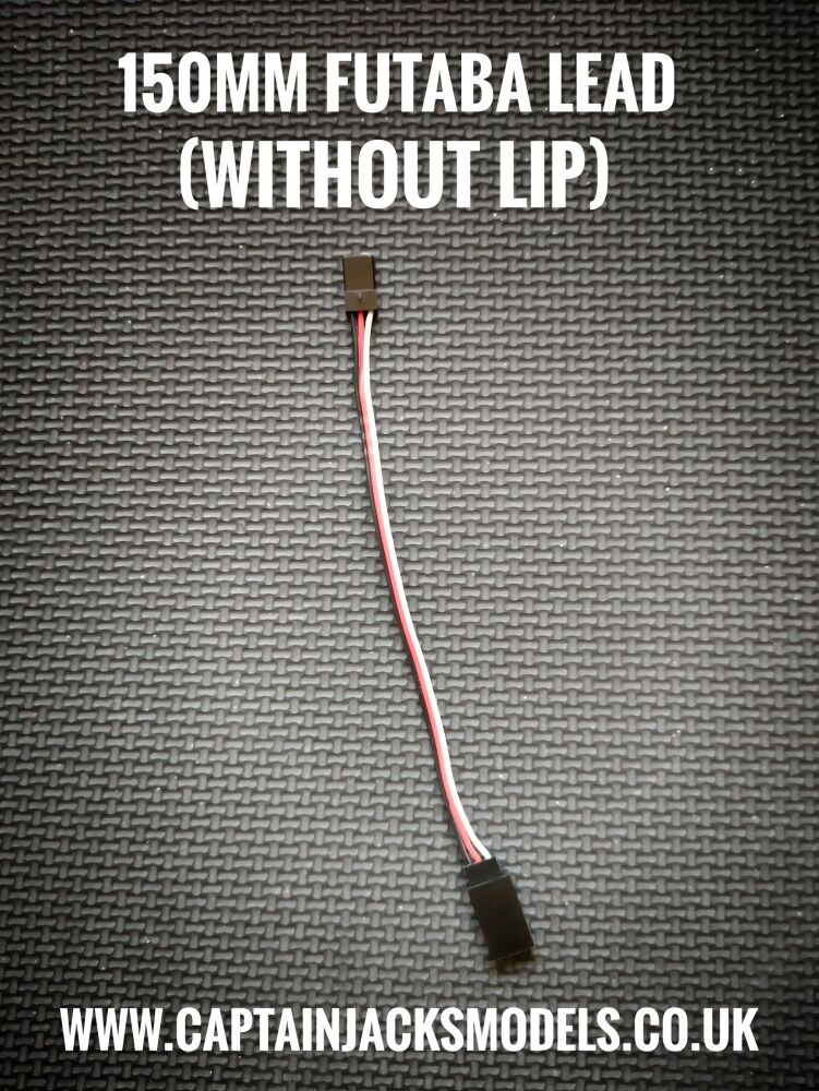 150mm Futaba Servo Extension Lead WITHOUT LIP