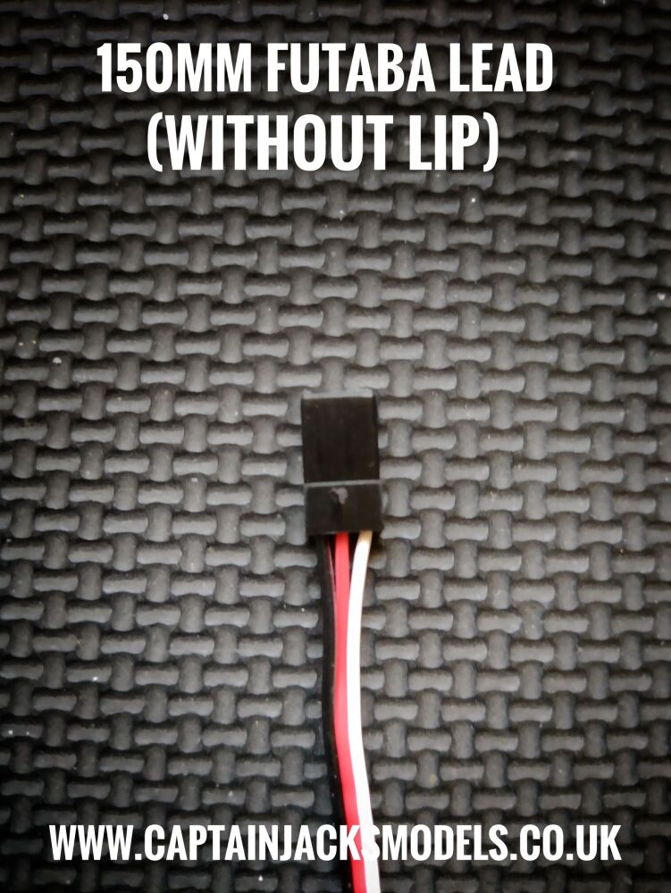 150mm Futaba Servo Extension Lead WITHOUT LIP