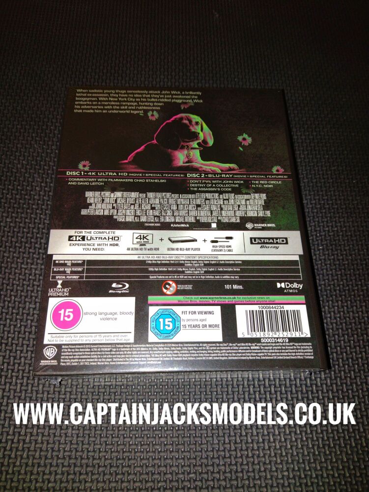 John Wick 10th Anniversary Titans of Cult 4K Ultra HD Steelbook Set