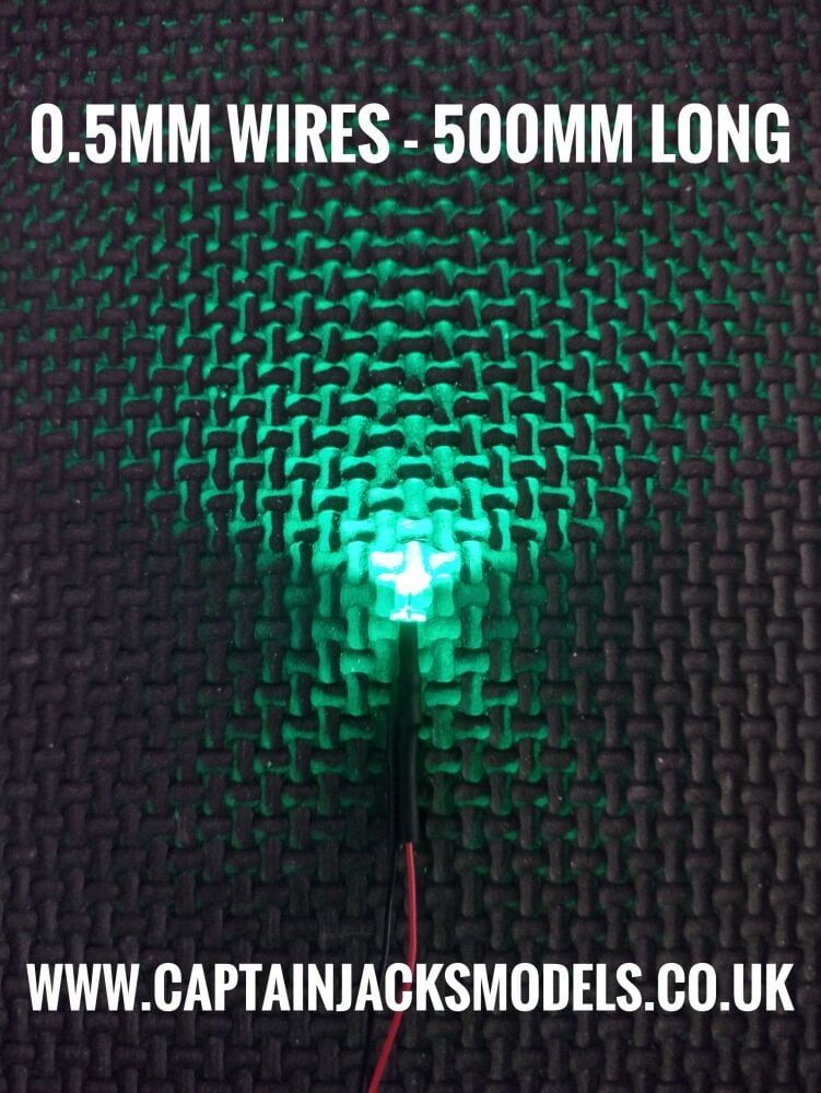 Prewired LEDs With 0.5mm Wires