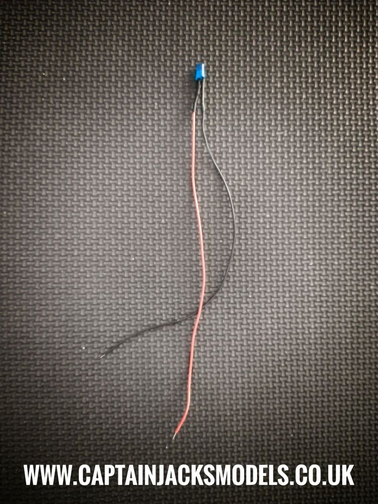 5mm Prewired Led DIFFUSED BLUE 1mm Wires
