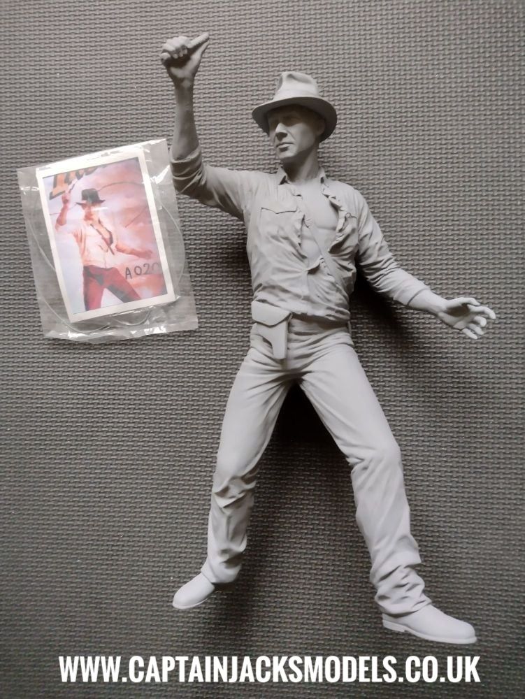 Elfin Indiana Jones Vinyl Display Model Assembled Primed & Ready To Paint