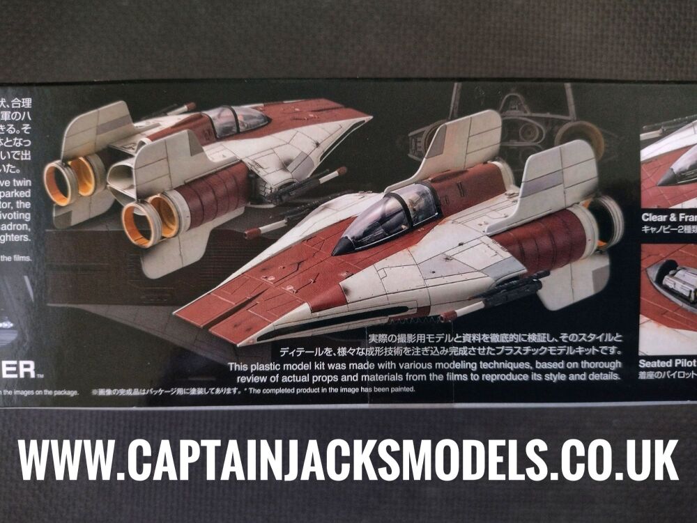Bandai Star Wars A Wing Starfighter 1:72 Scale Plastic Model Kit