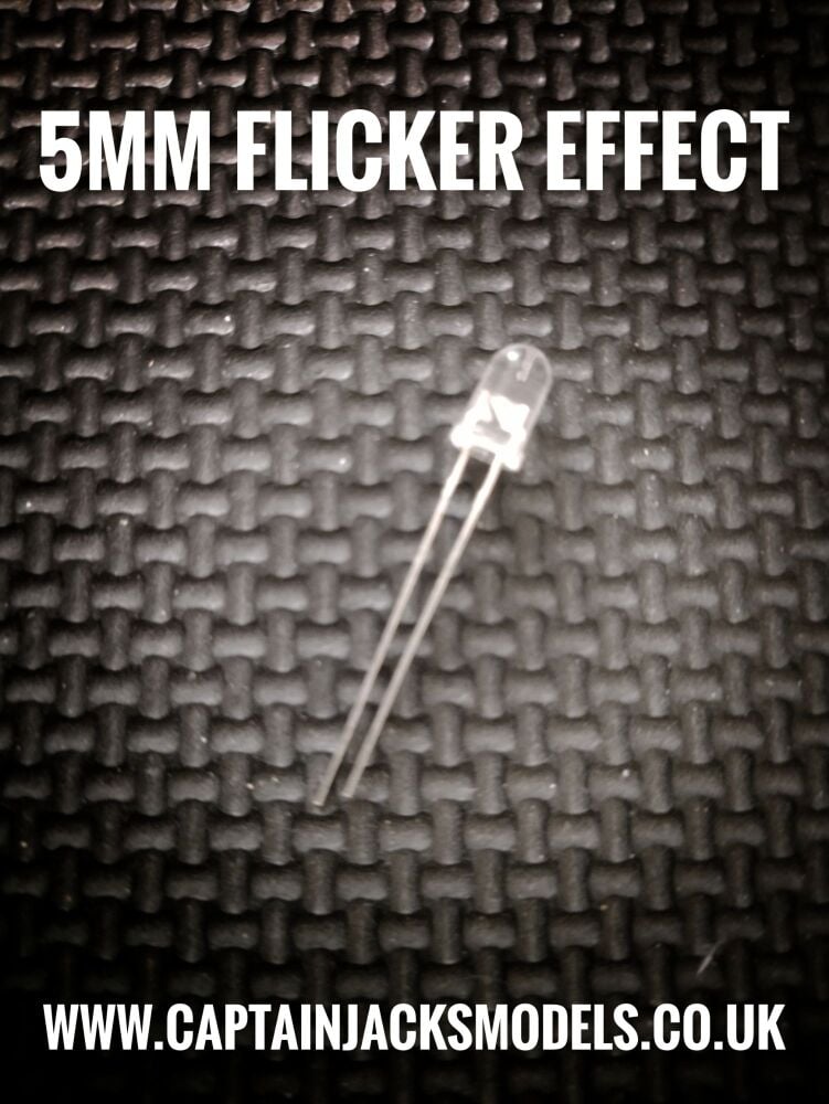 5mm BLUE Flicker Effect LED Ultra Bright Long Leg