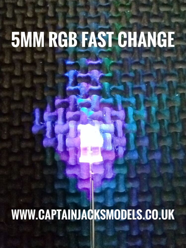 5mm RGB Red Green Blue Fast Colour Change LED Components