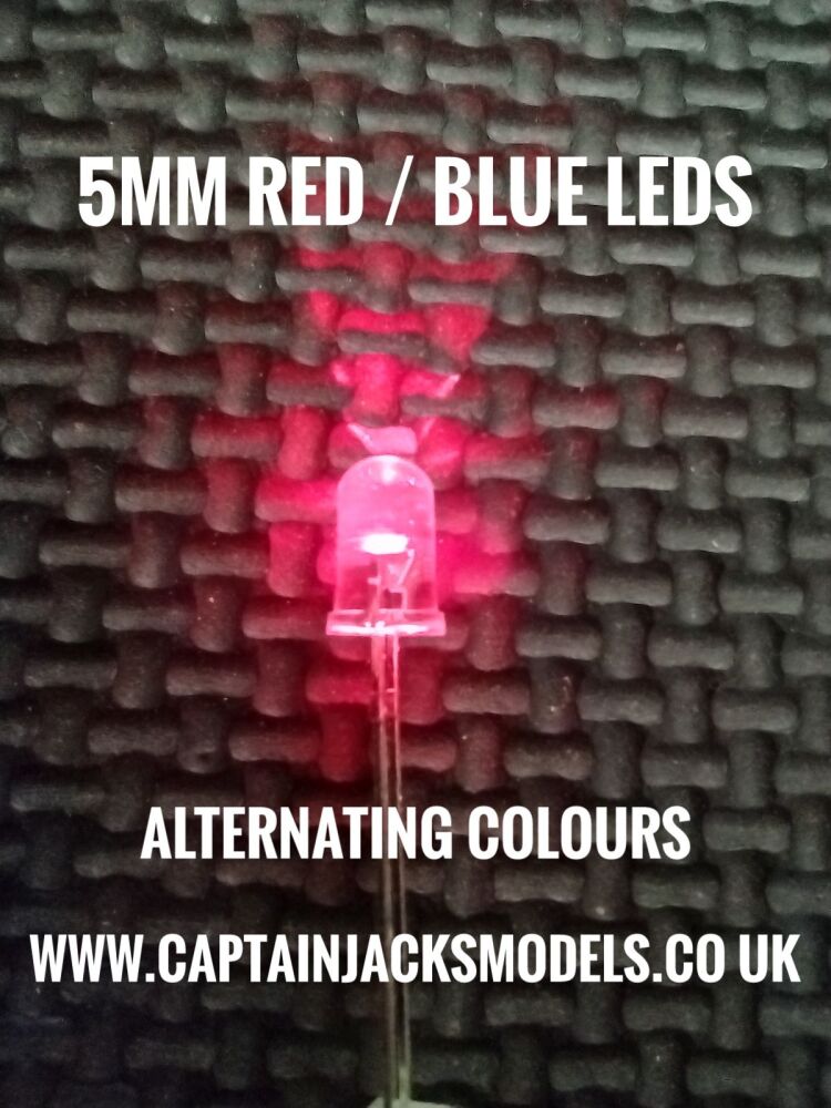 5mm Red Blue Colour Change LED Components
