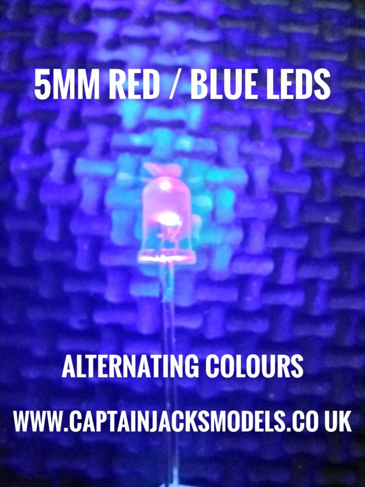 5mm Red Blue Colour Change LED Components