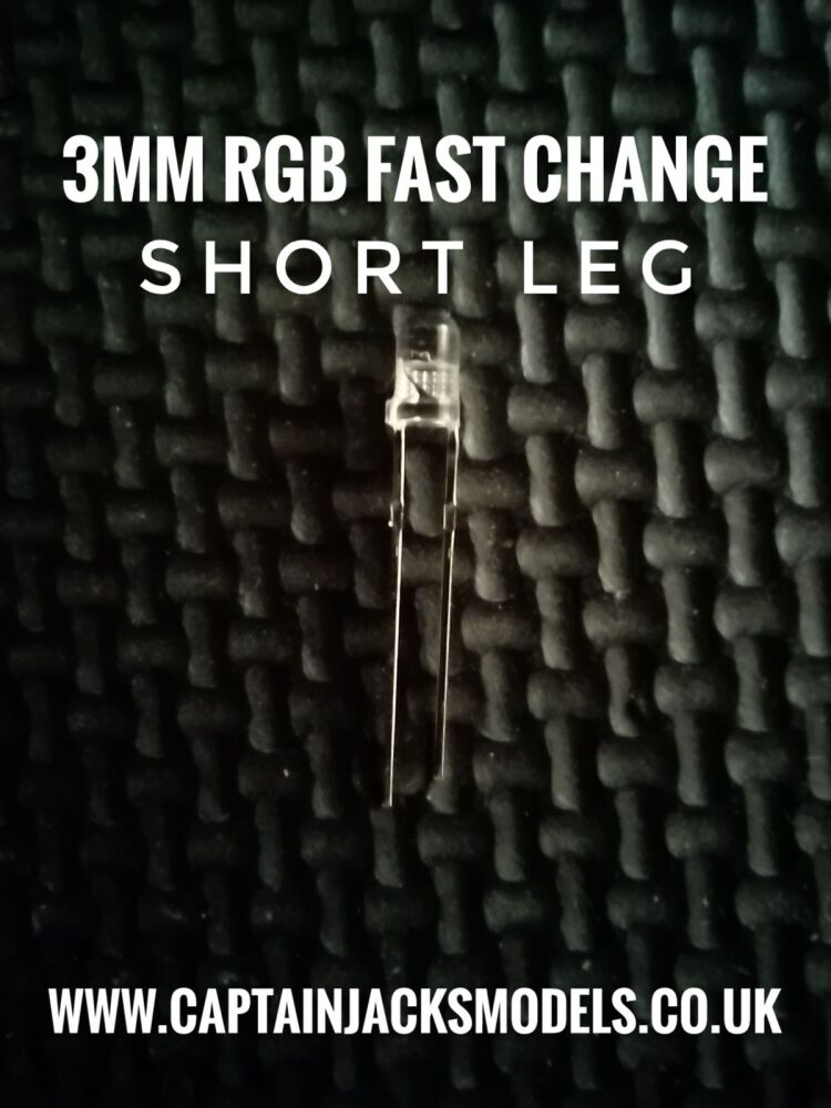 3mm RGB Red Green Blue Fast Colour Change LED Components