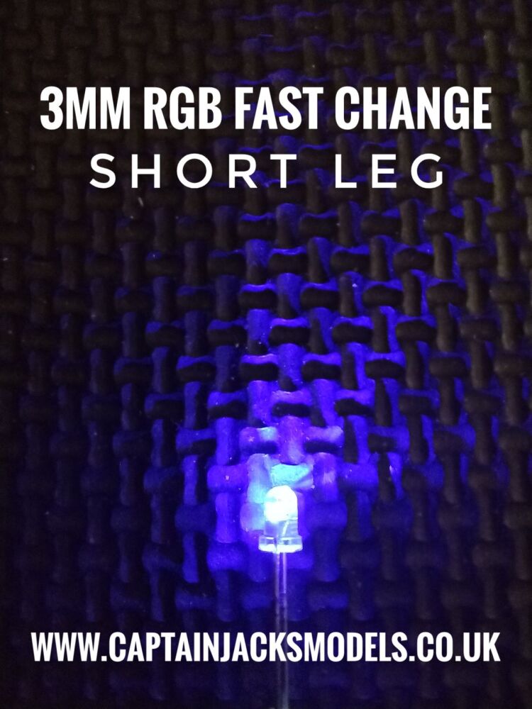 3mm RGB Red Green Blue Fast Colour Change LED Components