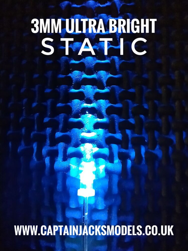 3mm BLUE Ultra Bright LEDs