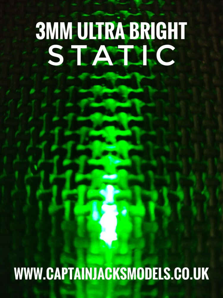 3mm GREEN Ultra Bright LEDs