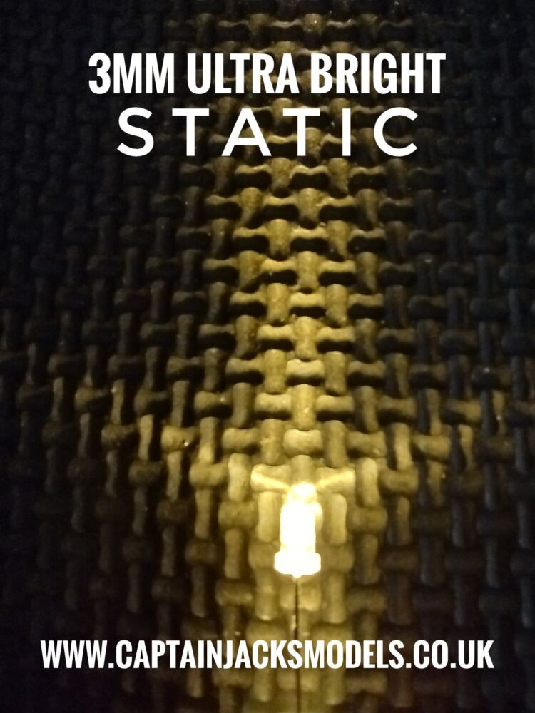 3mm WARM WHITE YELLOW SHADE Ultra Bright LEDs