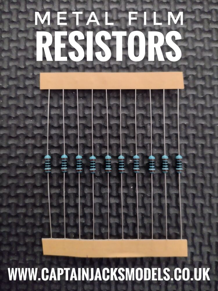 22 Ohm High Quality Metal Film Resistor 0.25W
