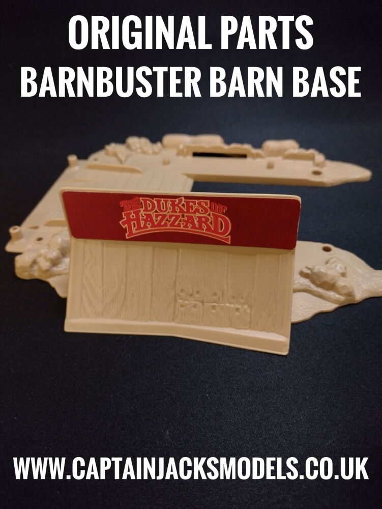 Dukes Of Hazzard Vintage Barbusters Playset Original Part Replacement Barn Base Piece
