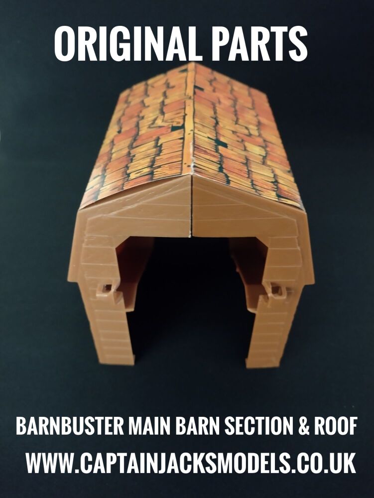 Dukes Of Hazzard Vintage Barbusters Playset Original Part Replacement Main Barn Section & Roof