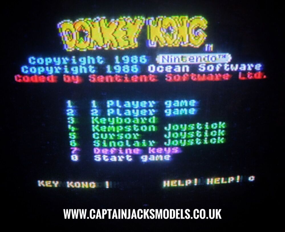 Nintendo Donkey Kong By Ocean Software Vintage ZX Spectrum 48K 128K +2 Software RARE Game Tested & Working