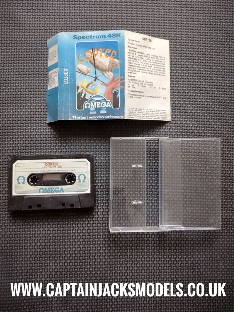 Copter By Omega Software Vintage ZX Spectrum 48K Software Tested & Working