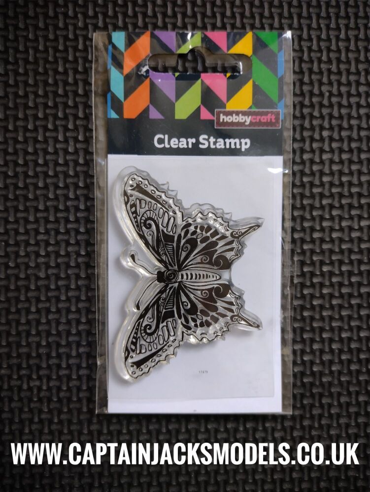 Clear Butterfly Stamp By Hobbycraft