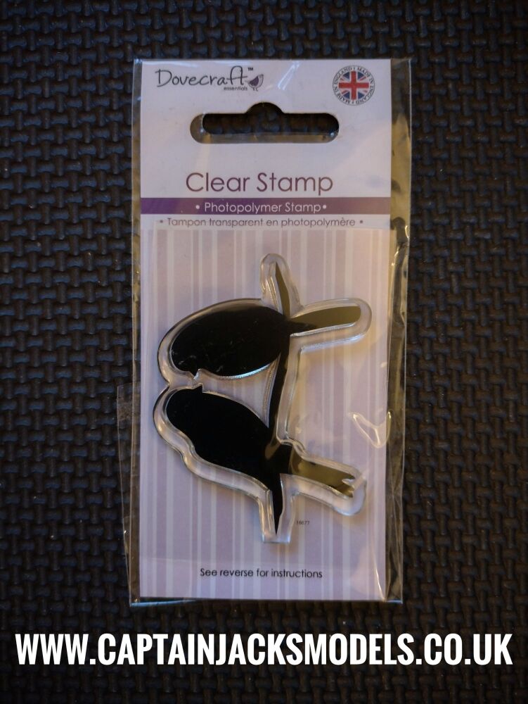 Clear Birds On Branch Stamp By Dovecraft