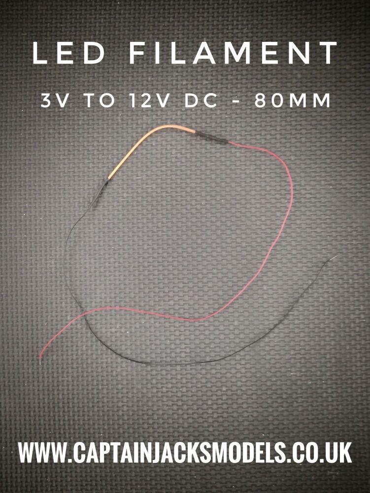 Led Filament - PINK - 80mm - 3v To 12v DC