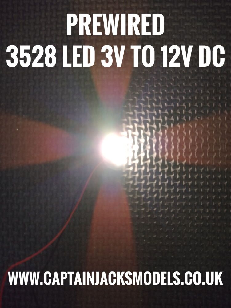 3528 Prewired WARM WHITE Cream Shade LED