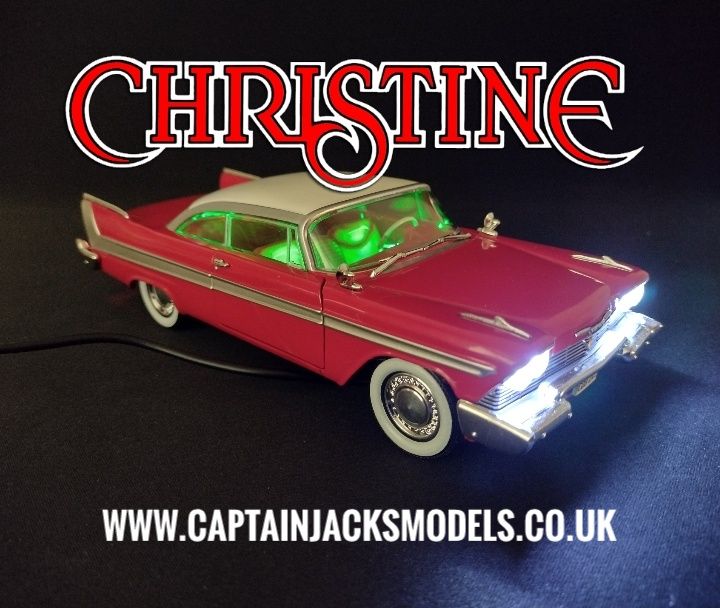Modified Lit 1:24 Scale Customised Diecast 1958 Plymouth Christine Display 