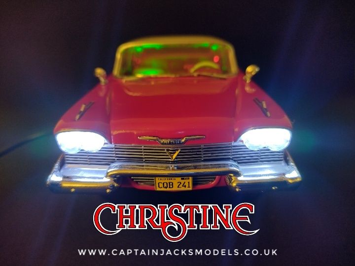 Modified Lit 1:24 Scale Customised Diecast 1958 Plymouth Christine Display Model