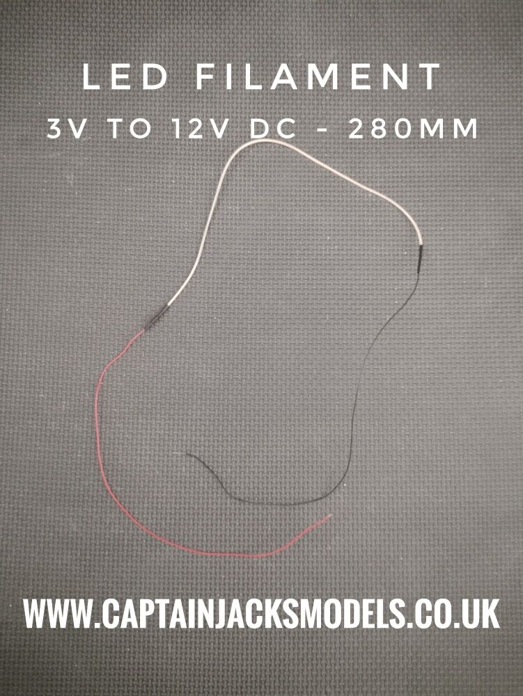 Led Filament - BLUE - 280mm - 3v To 12v DC
