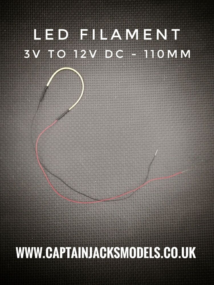 Led Filament - BLUE - 110mm - 3v To 12v DC