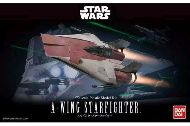 Bandai Star Wars A Wing Starfighter 1:72 Scale Plastic Model Kit