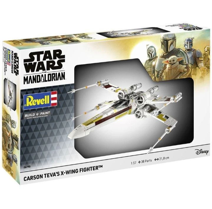 Revell Star Wars 1:57 Carson Teva's X Wing Fighter Plastic Model Kit 06790