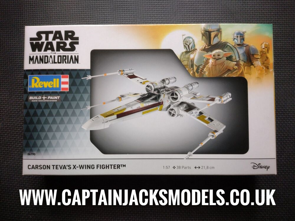 Revell Star Wars 1:57 Carson Teva's X Wing Fighter Plastic Model Kit 06790