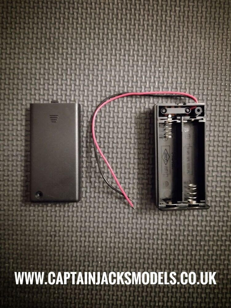 Double AA Battery Box With Built In Switch 3v