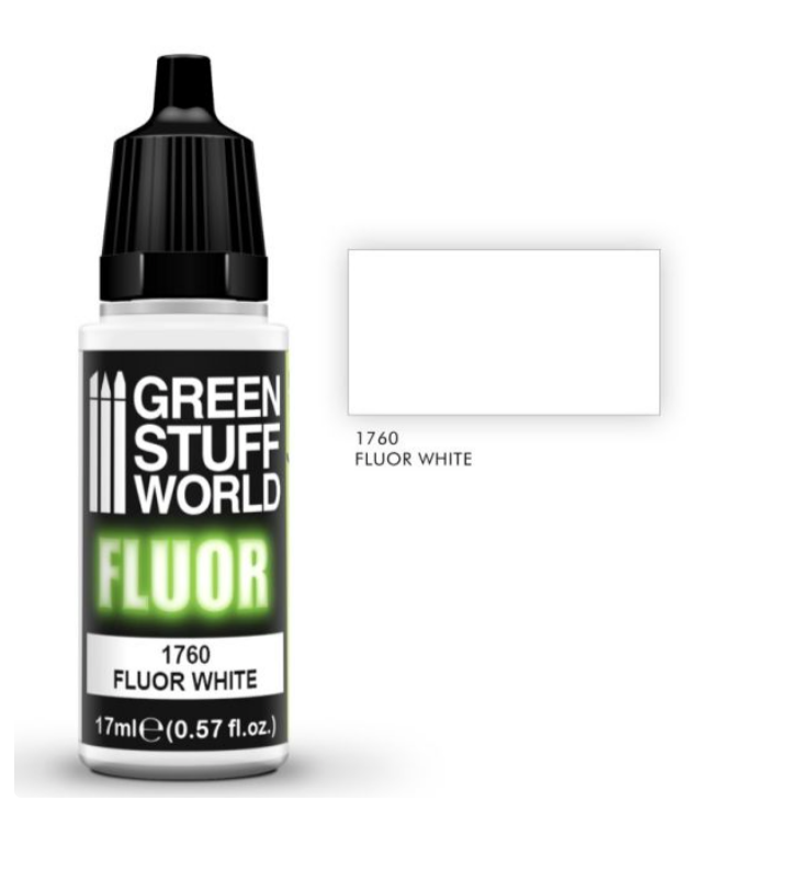 Fluor 1760 Fluorescent White - Green Stuff World 17ml Fluorescent Paint
