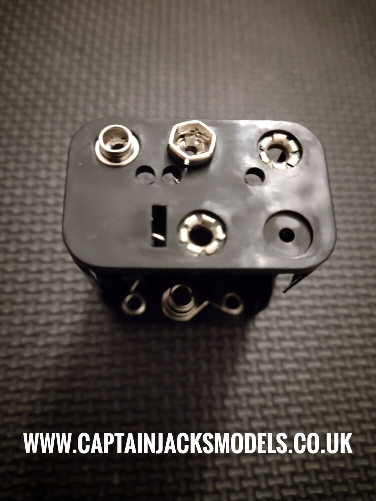 Battery Holder For 6 AA Batteries Square Shape With PP3 Clip Connection 9v