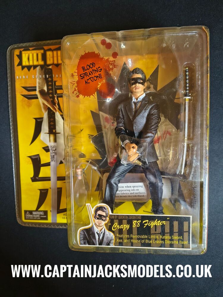 Kill Bill Neca Reel Toys Series 1 Crazy 88 Fighter With Beard 6 Inch Collectable Action Figure Set