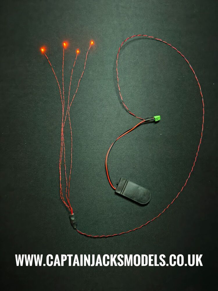 Model Car Truck Trailer Hazard Light Fade Flash Circuit With 0603 Micro LEDs