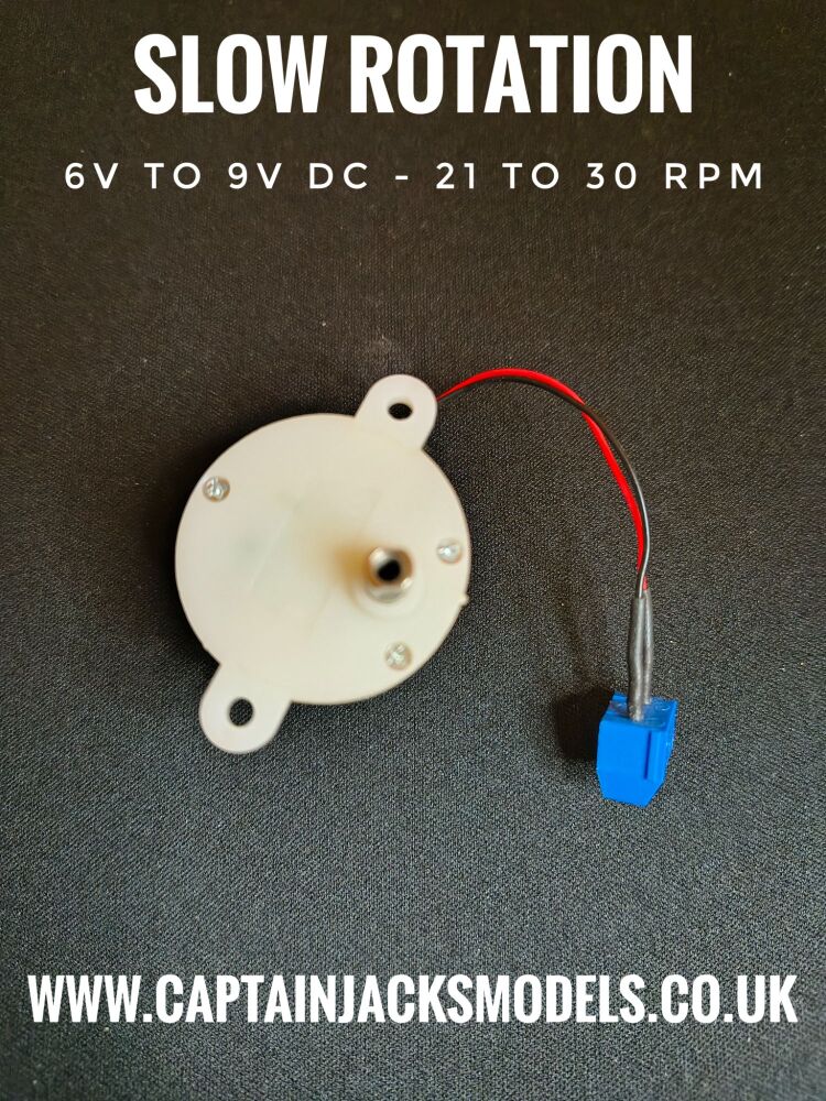 Slow Rotation 6V To 9V DC Motor With Wired Connection & Terminal Connector