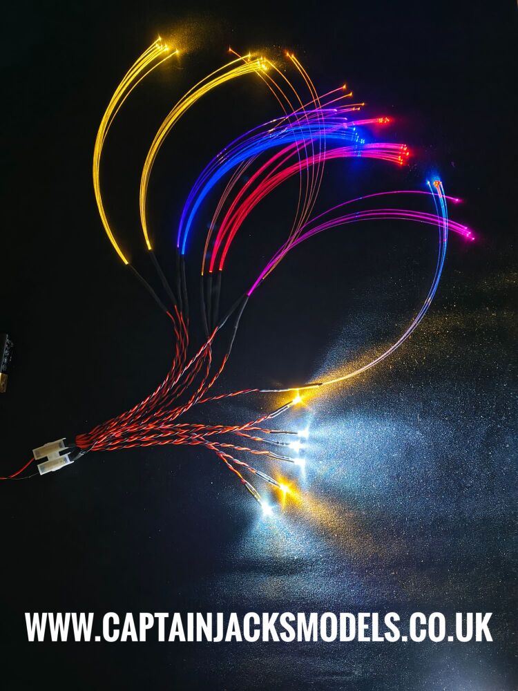 Star Wars Model Led & Fibre Optic Large Millennium Falcon COCKPIT LIGHTING SET With 0.5mm Fibre Optic Strands