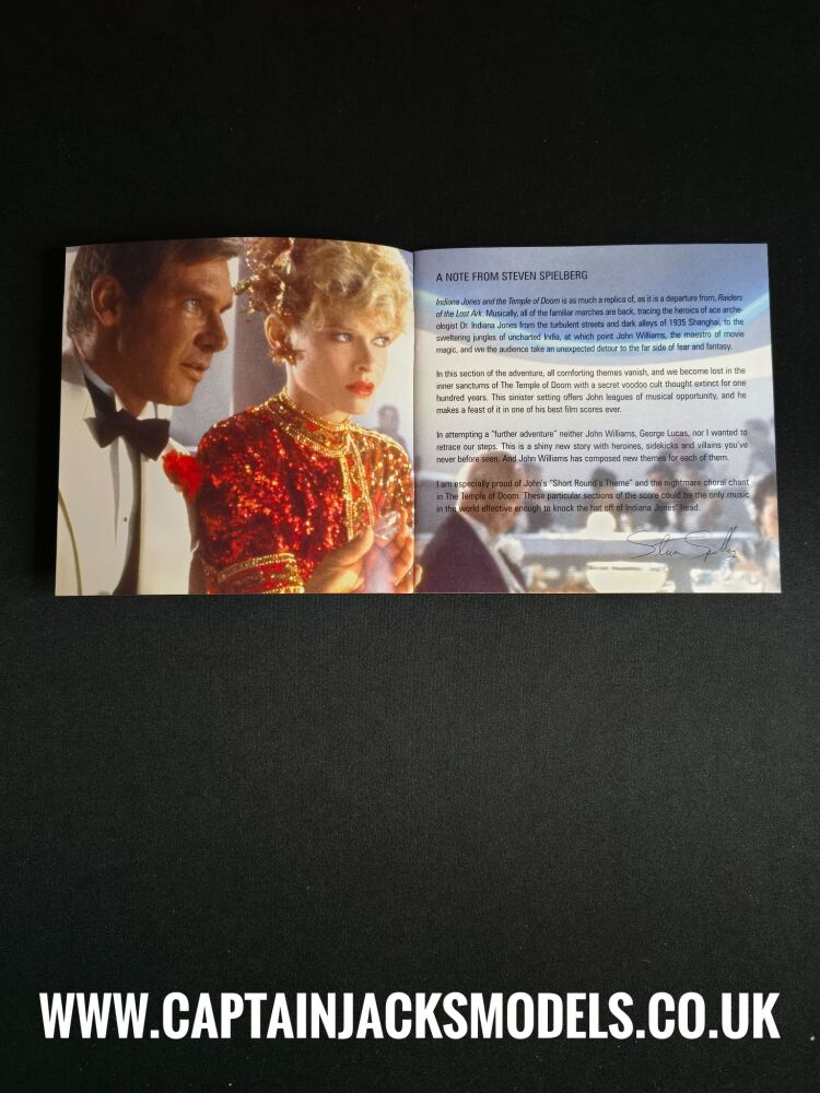 Indiana Jones and the Temple Of Doom Movie Soundtrack CD