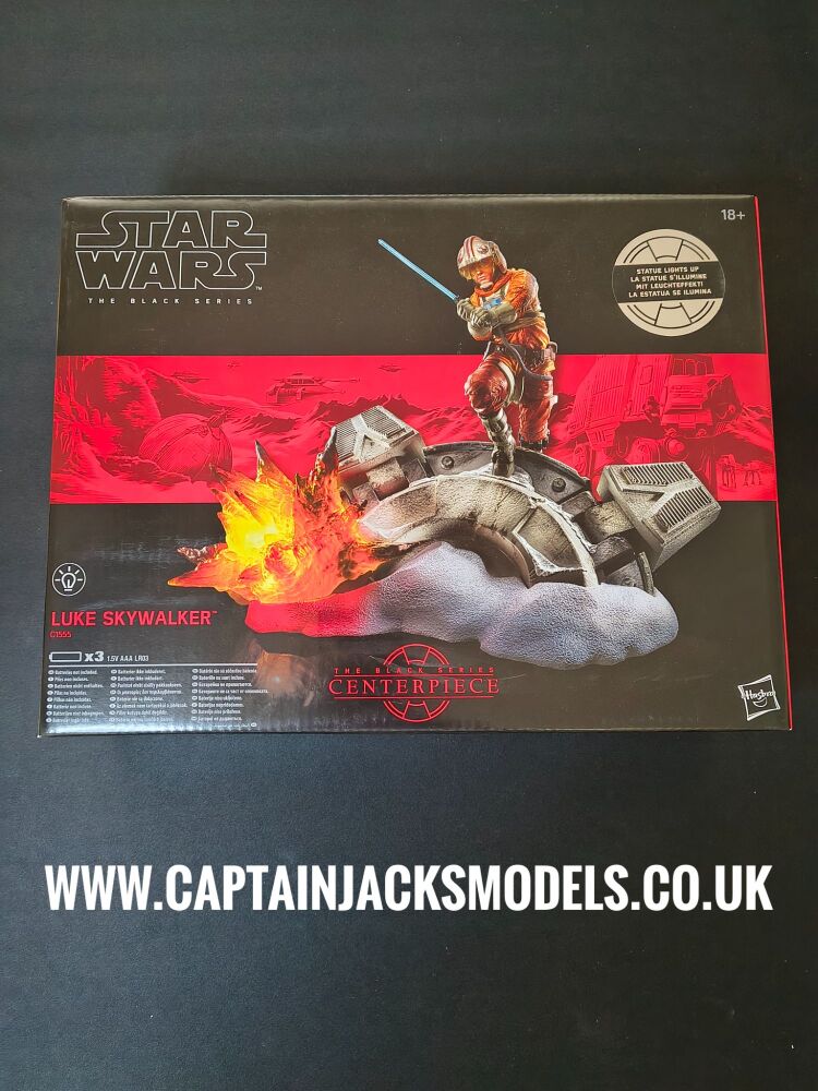 Star Wars The Black Series Luke Skywalker Centerpiece C1555 Illuminated Display Statue