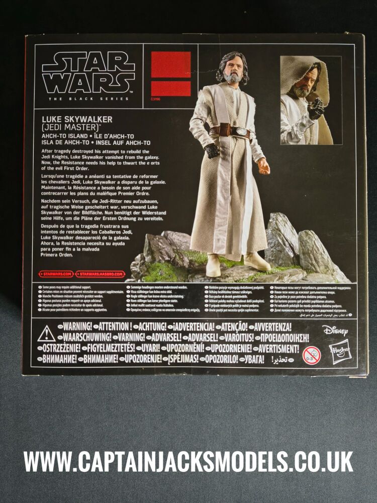 Star Wars Hasbro - The Black Series - 6" Luke Skywalker Jedi Master Ahch To Island - C3196 - Collectable Diorama Figure