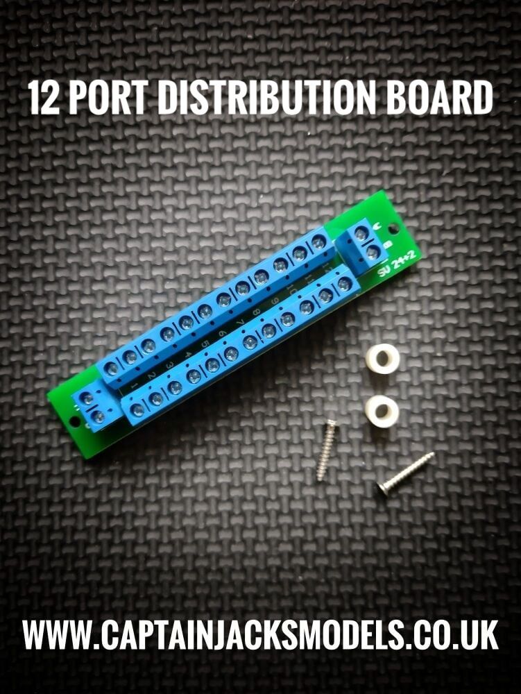 Twelve Port Power Distribution Board For DC and AC Voltage