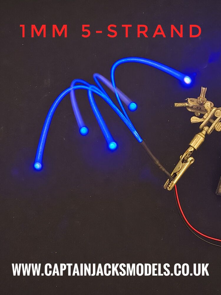 Ultra Violet UV Static Fibre Optic LED With 5 Fibre 1mm Strands