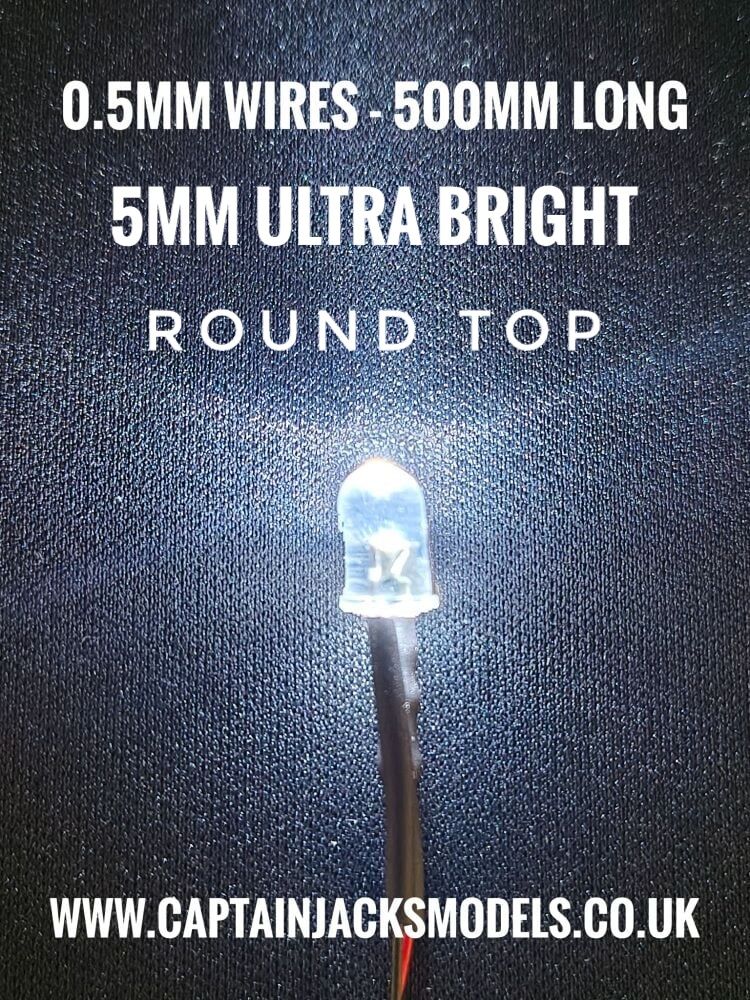 5mm Ultra Bright Round Top STATIC LEDs