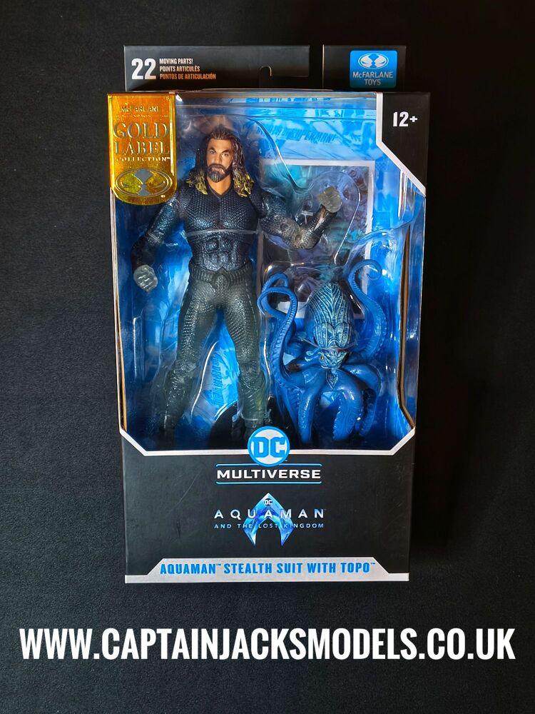 McFarlane Toys DC Multiverse Aquaman Stealth Suit With Topo 7" Action Figure