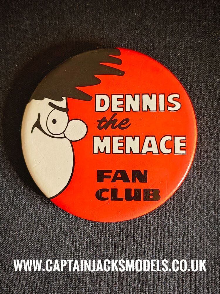 The Beano Vintage Dennis The Menace Fan Club Badge