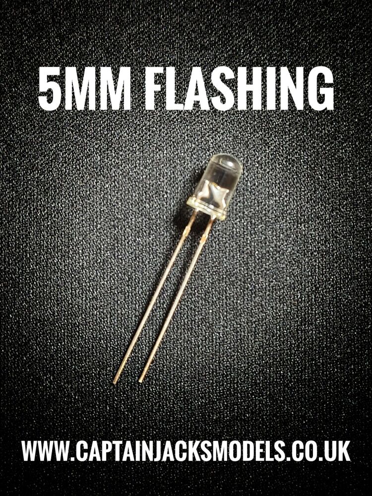 5mm FLASHING RED Ultra Bright LEDs