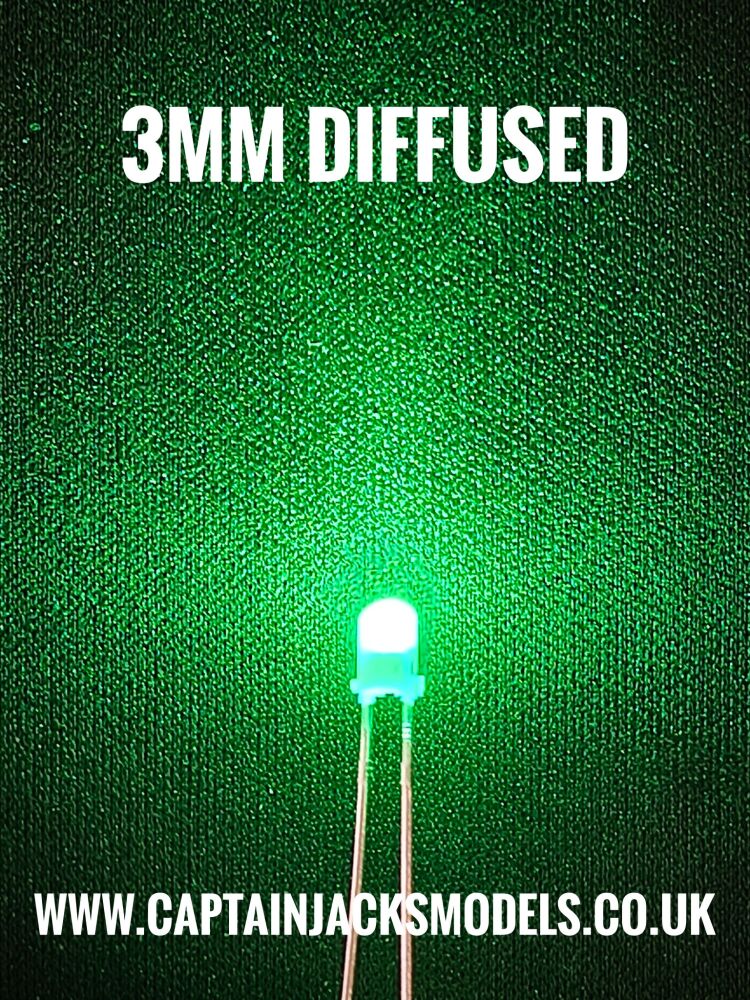 3mm Green Diffused LED
