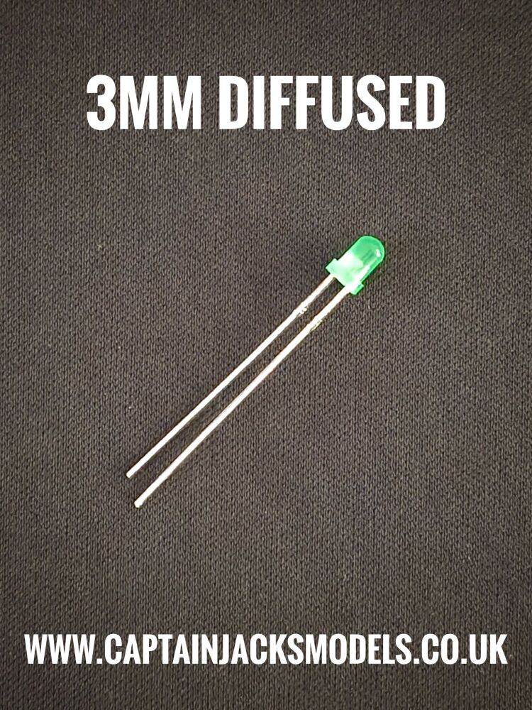 3mm Green Diffused LED